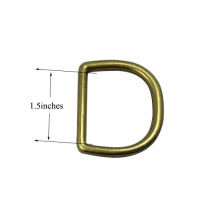 Zink-Legierung billig D Ring Metall D Ring für Taschen (innere Größe: 1,5 Zoll)